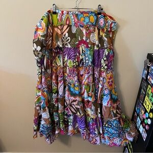 Plus patchwork maximalist skirt *see listing details